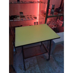 DESSERTE VINTAGE JAUNE 
