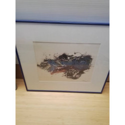 PEINTURE ABSTRAITE SIGNEE MANGEN NORBERT