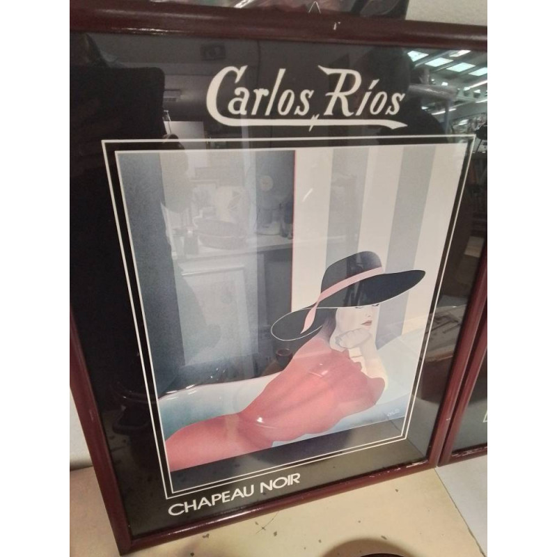 CADRE AFFICHE RÉTRO CARLOS RIOS
