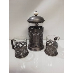 CAFETIÈRE + 2 TASSES 