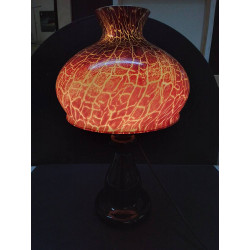 LAMPE ART NOUVEAU EN VERRE 
