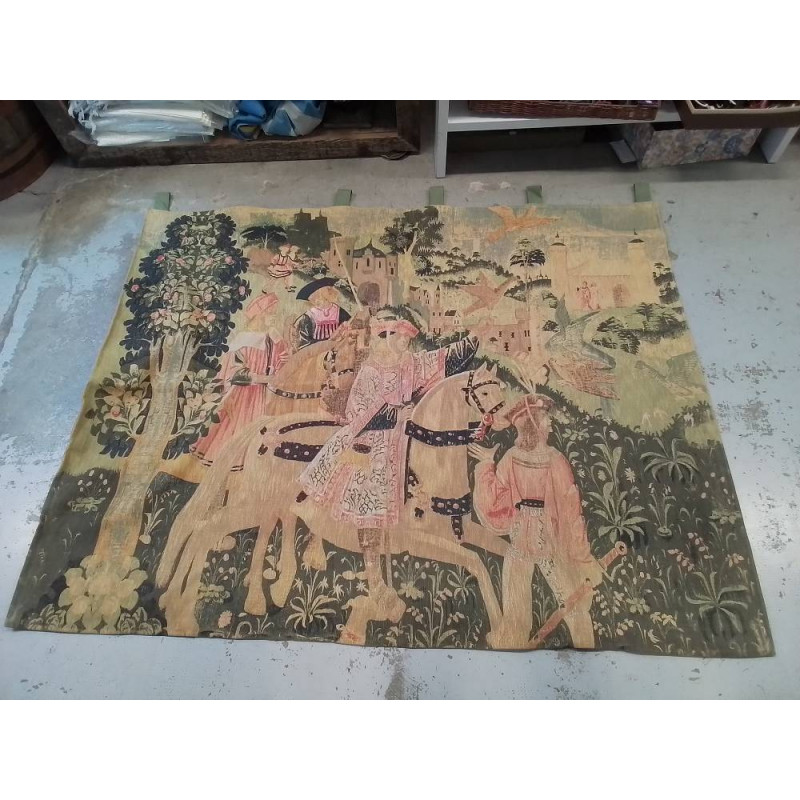 TAPISSERIE DEPART POUR LA CHASSE 