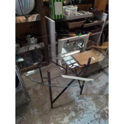 TABLE PLATEAU VERRE 