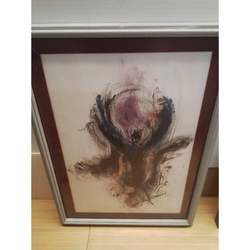 PEINTURE ABSTRAITE SIGNEE MANGEN NORBERT