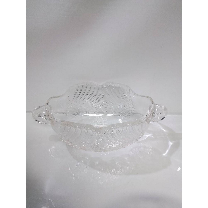 CORBEILLE VERRE DECOR CYGNE
