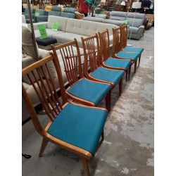 LOT DE 6 CHAISES VINTAGE...
