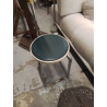 TABOURET VINTAGE VERT ET METAL