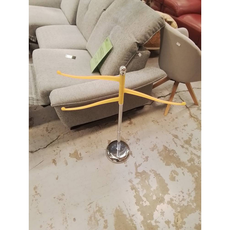POSE SERVIETTES METAL ET PLASTIQUE JAUNE