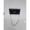 POCHETTE EFFET REPTILE NOIR
