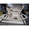 CHEVAL A BASCULE ANCIEN PEINT BLANC