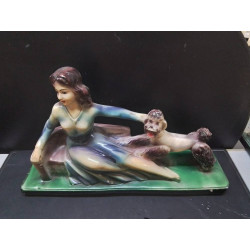 STATUETTE PLATRE ANCIENNE...