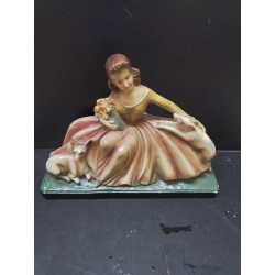 STATUETTE PLATRE FEMME...