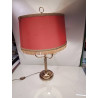 LAMPE A POSER LAITON ABAT JOUR ROUGE 