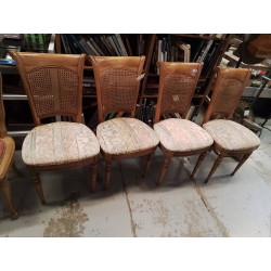LOT DE 4 CHAISES STYLE...