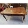BUREAU STYLE LOUIS XV CHENE 2 TIROIRS 