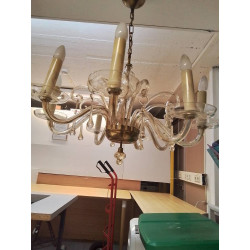 LUSTRE 8 BRANCHES STYLE MURANO