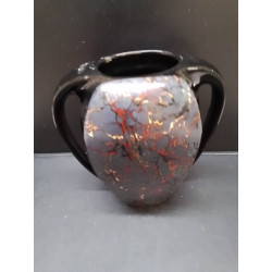 VASE NOIR EFFET MARBRE