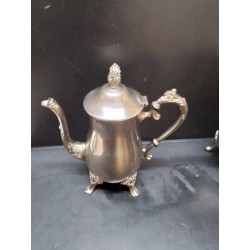 CAFETIÈRE MÉTAL ARGENTÉ 