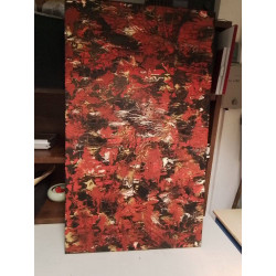 TOILE ABSTRAITE ROUGE NOIR