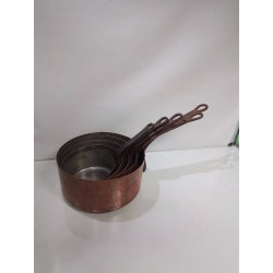 SERIE DE CASSEROLES CUIVRE