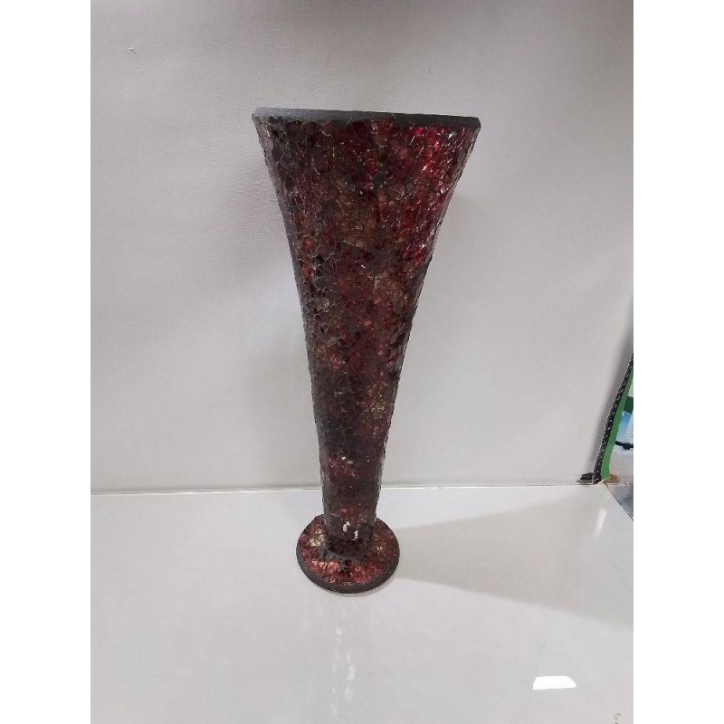 VASE MOSAÏQUE ROUGE
