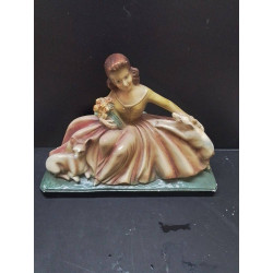 STATUETTE PLATRE FEMME...