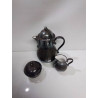 SERVICE A CAFE 3 PIECES PORCELAINE ARGENTÉE KAISER 