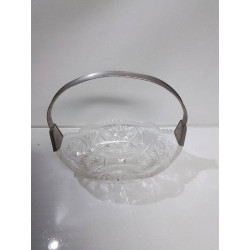 PANIER VERRE CISELÉ 