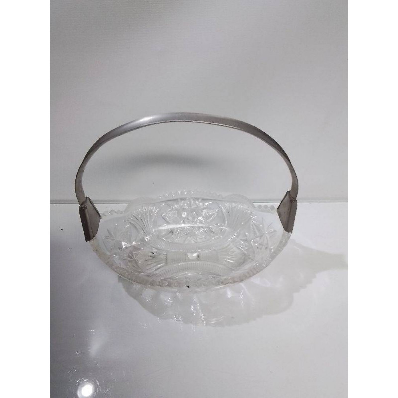 PANIER VERRE CISELÉ 