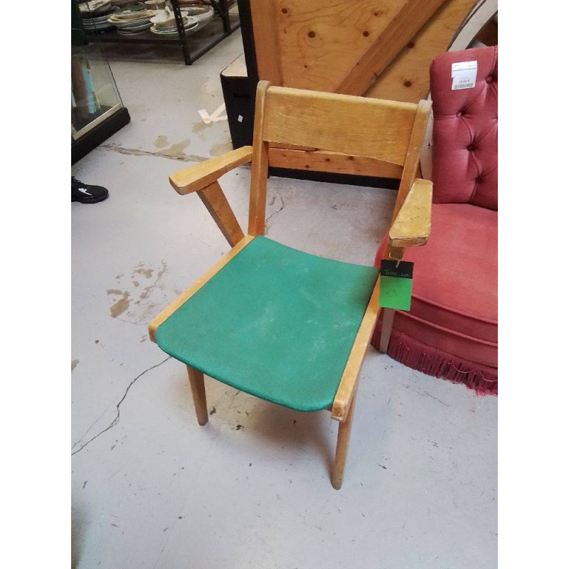 FAUTEUIL RETRO VERT