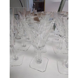 SERVICE DE VERRES + CARAFE CRISTAL VILLEROY ET BOCH 