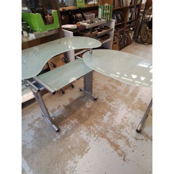 BUREAU PIVOTANT VERRE