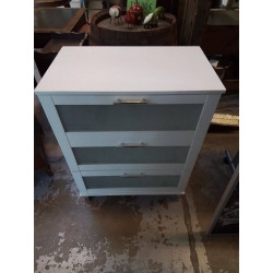 COMMODE 3 PORTES VITRÉES 
