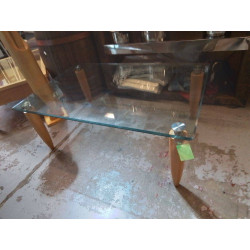 TABLE BASSE VERRE BISEAUTÉ...
