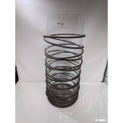 VASE METAL VERRE GRAND...