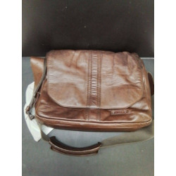 SACOCHE CUIR BRUN BREE