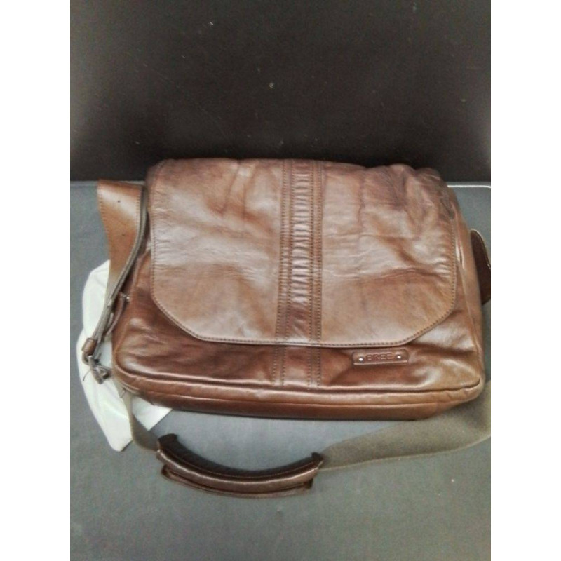 SACOCHE CUIR BRUN BREE