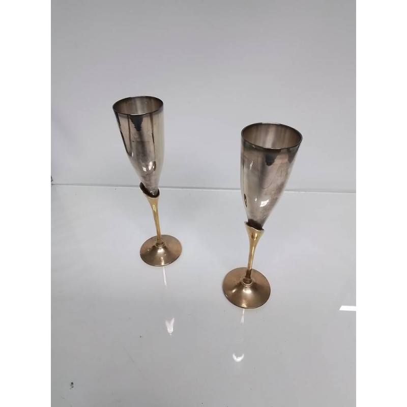 LOT DE 2 FLUTES METAL 
