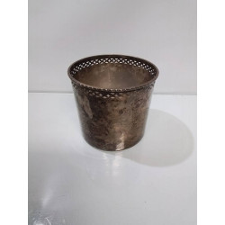 POT METAL ARGENTÉ 
