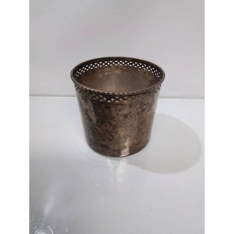 POT METAL ARGENTÉ 