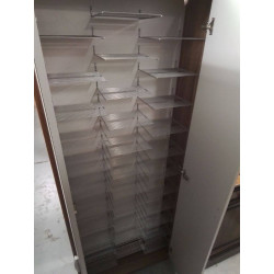 ARMOIRE 2 PORTES VERRE BRUN