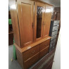 BUFFET 2 CORPS VITRÉ 3 PORTES 4 TIROIRS 