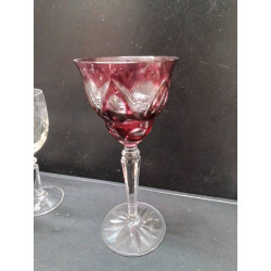 VERRE CRISTAL COLORÉ 
