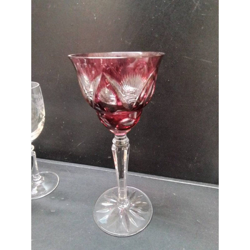 VERRE CRISTAL COLORÉ 