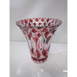 VASE CRISTAL SAINT LOUIS ROUGE
