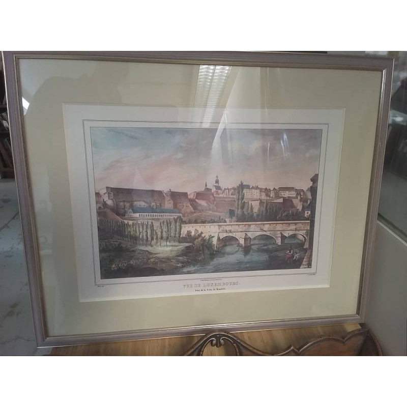 REPRODUCTION VUE DE LUXEMBOURG 