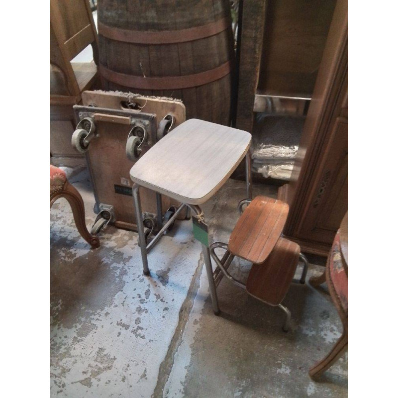 ESCABEAU 3 MARCHES STYLE FORMICA