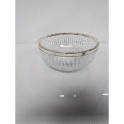 SALADIER VERRE ET METAL