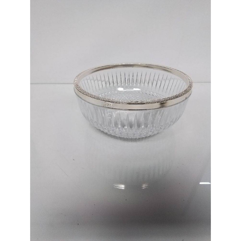 SALADIER VERRE ET METAL