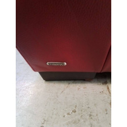 CANAPE NATUZZI CUIR ROUGE 2 PLACES